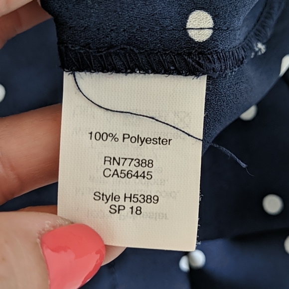 EUC J Crew Factory polka dot cold shoulder top - Picture 3 of 7